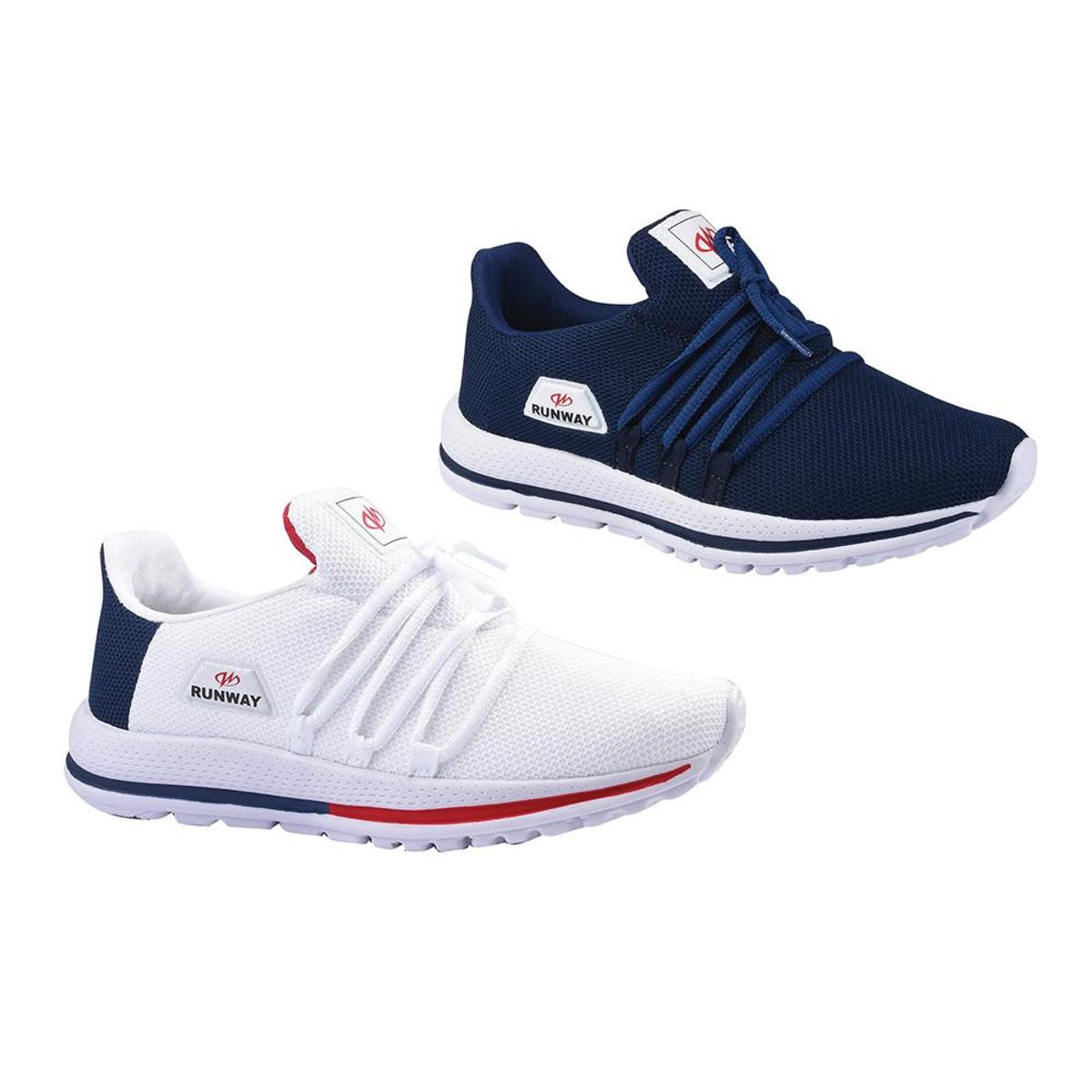 Kit 2 Pares Tênis De Caminhada Corrida Runway Soft Masculino Menor preço em Kit 2 Pares Tênis De Caminhada Corrida Runway Soft Masculino