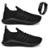 Kit 2 Pares Tênis Esportivo Masculino Para Academia Caminhada Leve Confortável + Relógio Digital - Preto