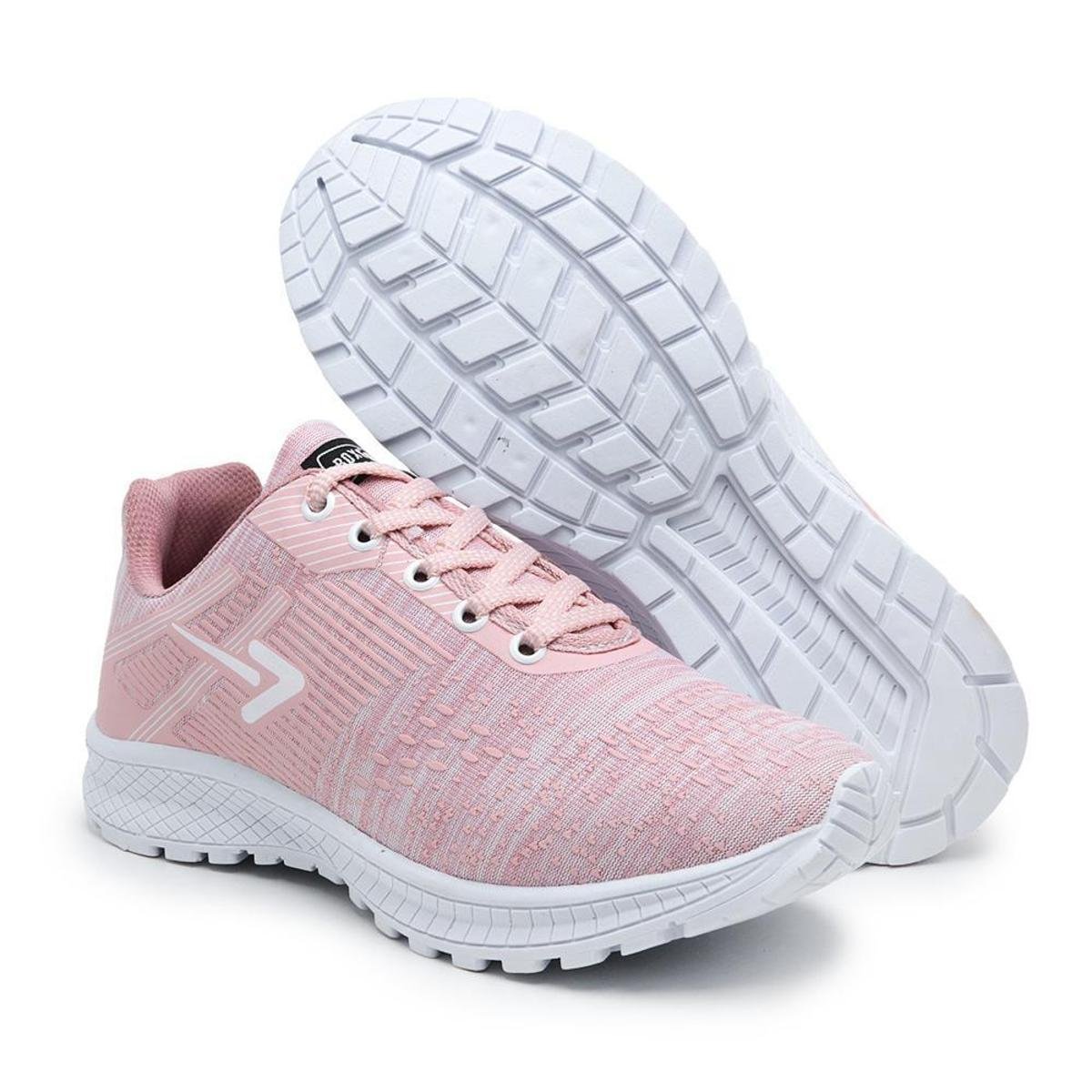 Kit 2 Pares Tênis Feminino Academia e Treino - Rosa+Preto | Netshoes