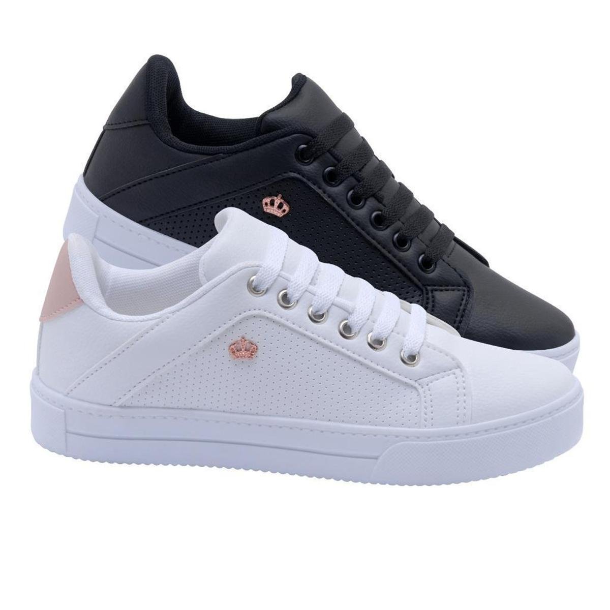 Tênis Casual Tenis Constance Preto Sapatilha Constance Calcados