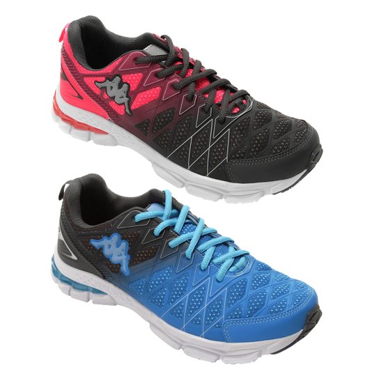 Kit 2 Pares Tênis Kappa Impact Feminino - Azul+Pink é ruim? Kit 2 Pares Tênis Kappa Impact Feminino - Azul+Pink é boa?