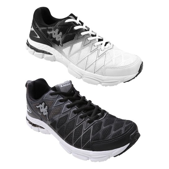 Kit 2 Pares Tênis Kappa Impact Masculino - Preto+Grafite é ruim? Kit 2 Pares Tênis Kappa Impact Masculino - Preto+Grafite é boa?