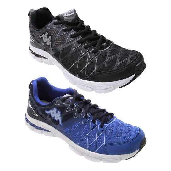Kit 2 Pares Tênis Kappa Impact Masculino - Preto+Azul é ruim? Kit 2 Pares Tênis Kappa Impact Masculino - Preto+Azul é boa?