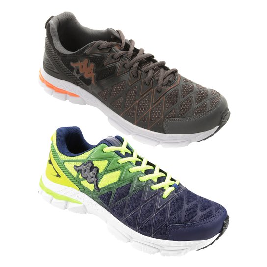 Kit 2 Pares Tênis Kappa Impact Masculino - Grafite+Azul é ruim? Kit 2 Pares Tênis Kappa Impact Masculino - Grafite+Azul é boa?