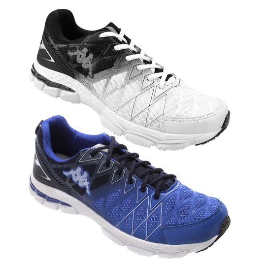 Kit 2 Pares Tênis Kappa Impact Masculino - Branco+Azul é ruim? Kit 2 Pares Tênis Kappa Impact Masculino - Branco+Azul é boa?