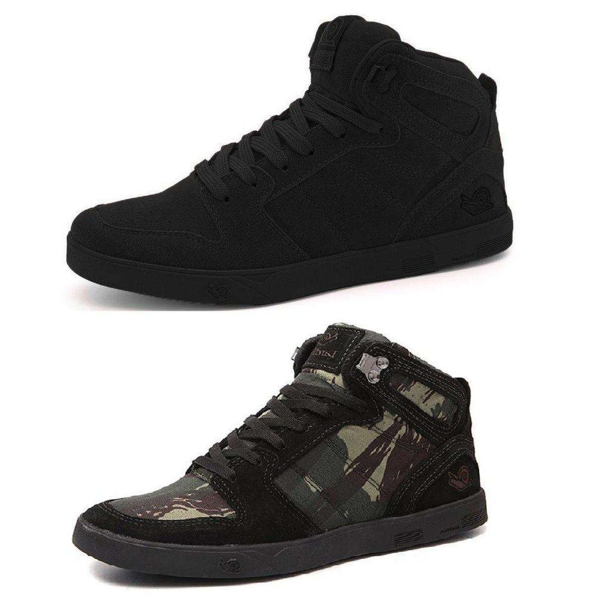 Kit 2 pares Tênis Landfeet Cano Alto Embarcadero Il Masculino Menor preço em Kit 2 pares Tênis Landfeet Cano Alto Embarcadero Il Masculino