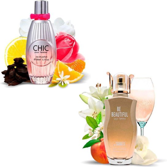Kit Perfumes Importados Chic E Be Beautiful I Scents