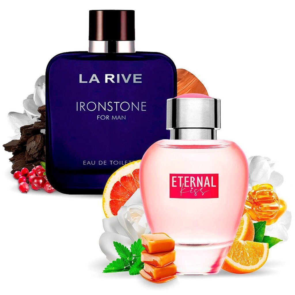Kit 2 Perfumes Importados Ironstone e Eternal Kiss La Rive
