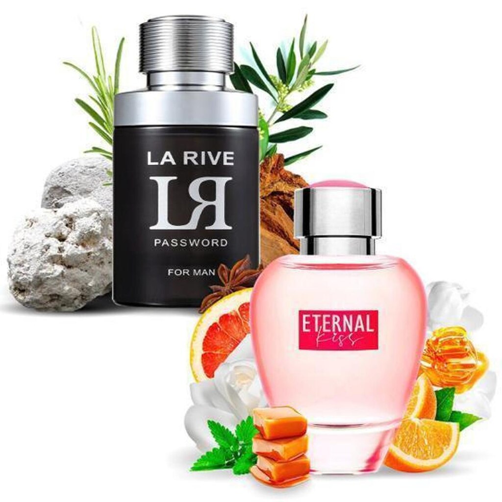 Kit 2 Perfumes La Rive Importados LR Password E Eternal Kiss