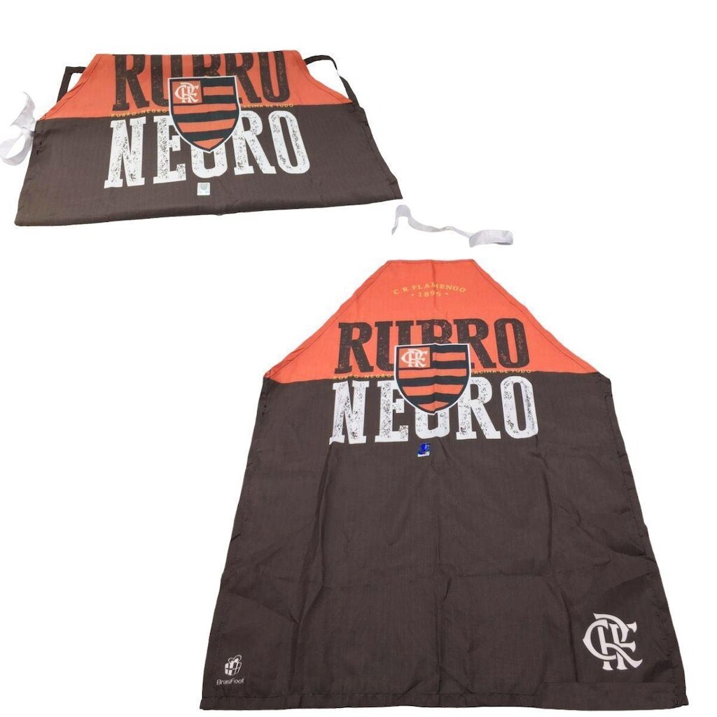 Kit 2 Protetor Time Flamengo Rubro Negro Churrasqueiro Oficial com Selo
