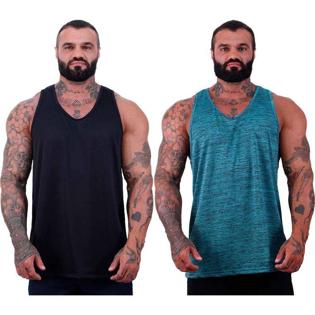 Kit 2 Regata Cavada Dry Rajado Masculina MXD Estampada