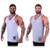 Kit 2 Regata Cavada Masculina MXD Estampada No Days Off Big Gym Hardcore - Branco+Cinza