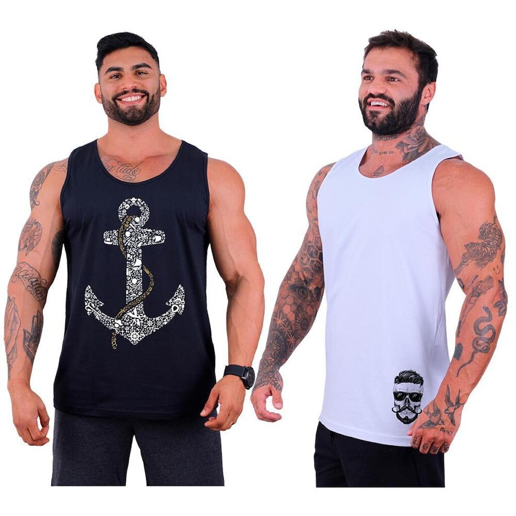 Kit 2 Regata Clássica MXD Conceito No Days Off Big Gym
