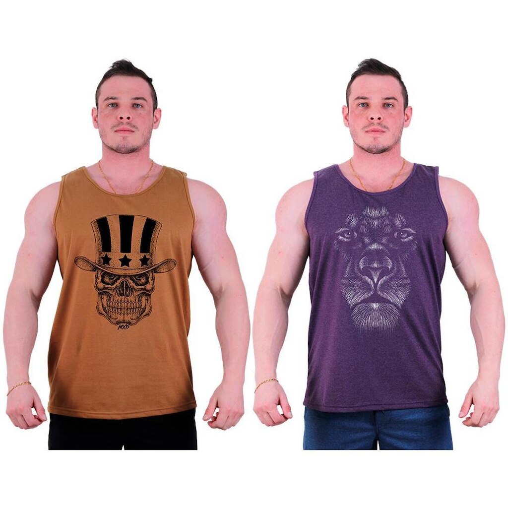 Kit 2 Regata Clássica MXD Conceito No Days Off Big Gym