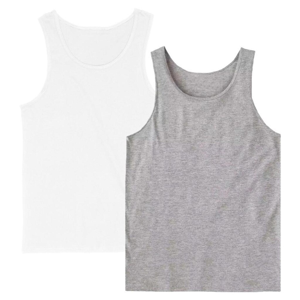 Kit 2 Regata Masculina Camiseta Lisa Básica Algodão Regatas