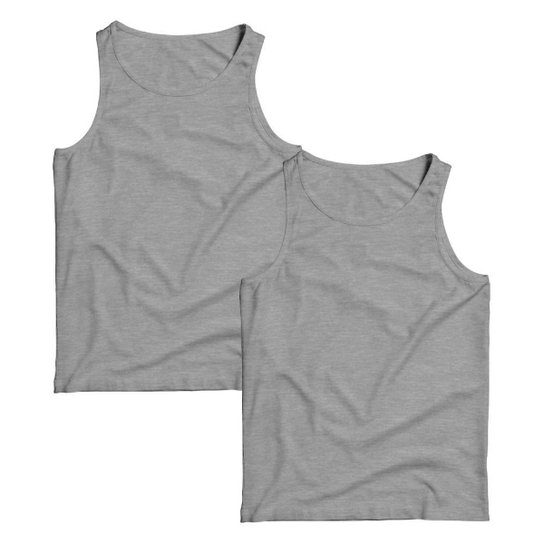 Kit 2 Regata Masculina Camiseta Lisa Premium Algodão Camisa Regatas - Cinza é ruim? Kit 2 Regata Masculina Camiseta Lisa Premium Algodão Camisa Regatas - Cinza é boa?