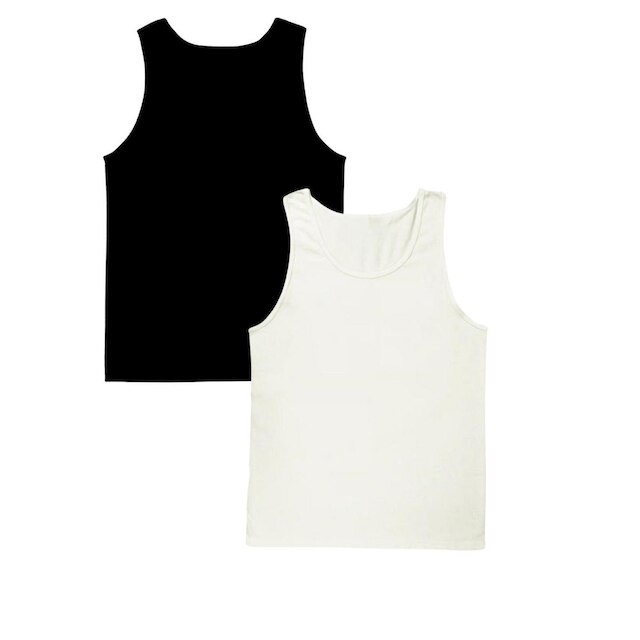 Kit 2 Regata Plus Size Masculina 100% Poliéster- P/B