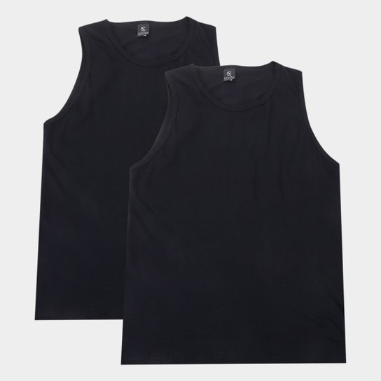 Kit 2 Regatas Básicos Masculina - Preto é ruim? Kit 2 Regatas Básicos Masculina - Preto é boa?