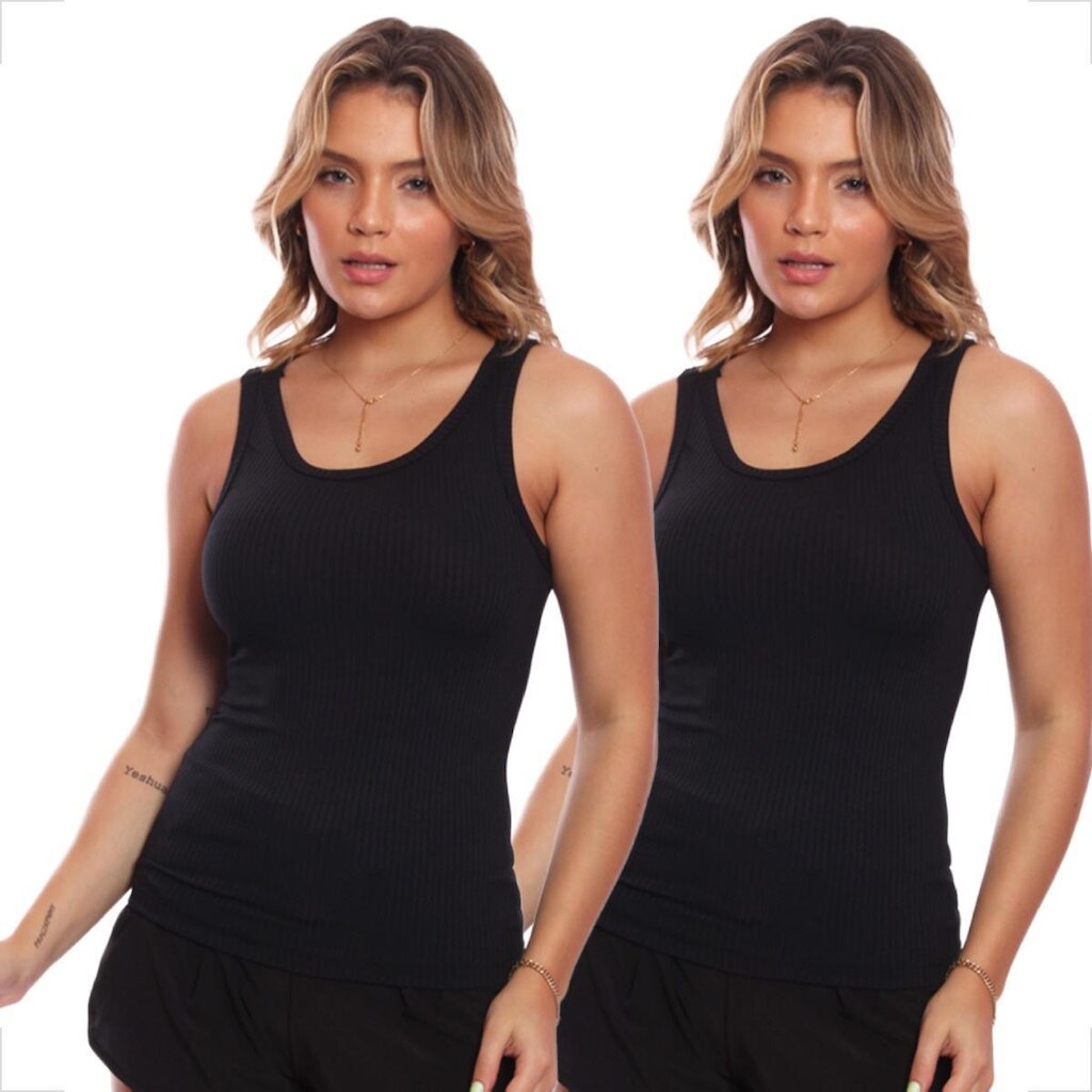 Kit 2 Regatas Nadador Canelada Feminina