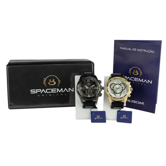 Kit 2 relógios Masculinos Analógico Premium ROS100 - Incolor Menor preço em Kit 2 relógios Masculinos Analógico Premium ROS100 - Incolor