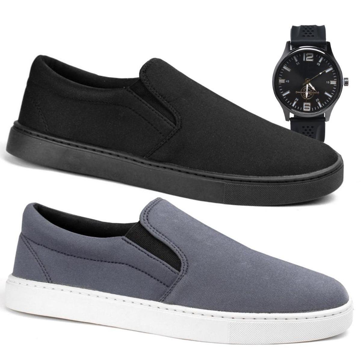 Kit 2 Sapatenis Masculino Alpargata Iate Elástico Conforto e Relógio é ruim? Kit 2 Sapatenis Masculino Alpargata Iate Elástico Conforto e Relógio é boa?