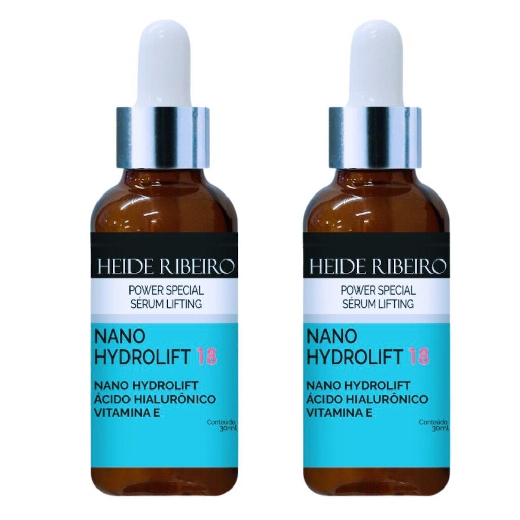 Kit 2 Sérum Nano Hydrolift Heide Ribeiro Liftyng