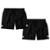 Kit 2 Short Bermuda Tactel Masculina Com Listra Casual Black Bear Shorts - Preto
