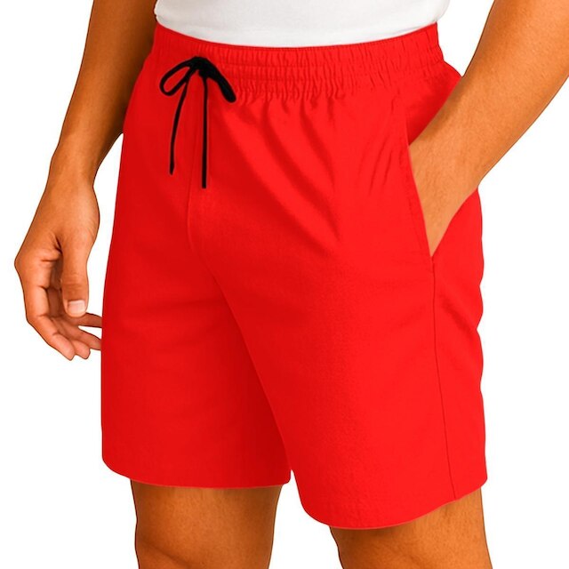 Kit 2 Short Tactel Leve Praia Liso Bermuda Masculina