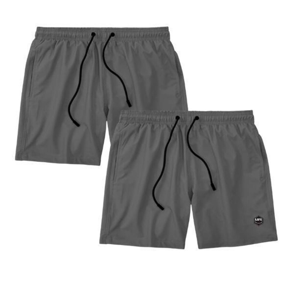 Kit 2 Shorts Life Básico Tactel Masculino