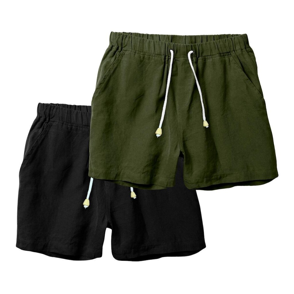 Kit 2 Shorts Linho Premium Bermuda Masculina Moderno e Leve