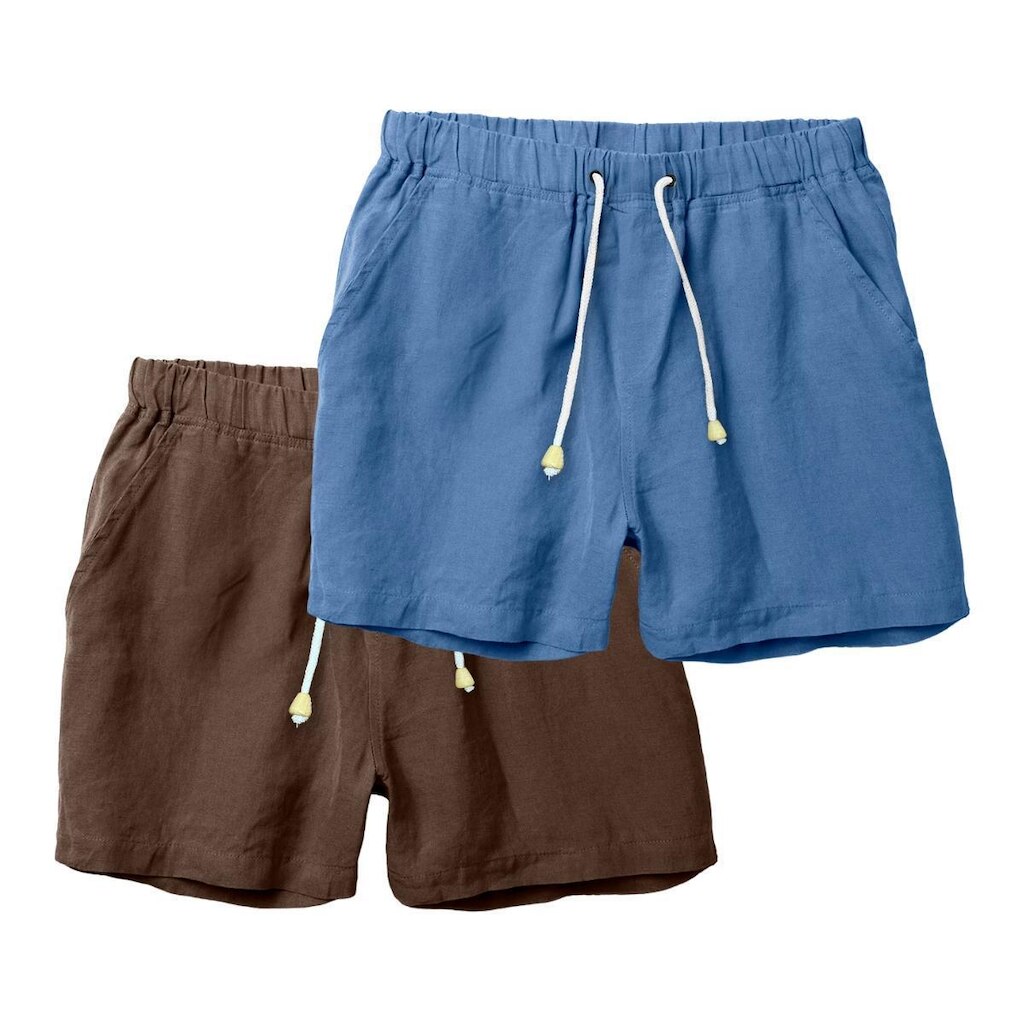 Kit 2 Shorts Linho Premium Bermuda Masculina Moderno e Leve
