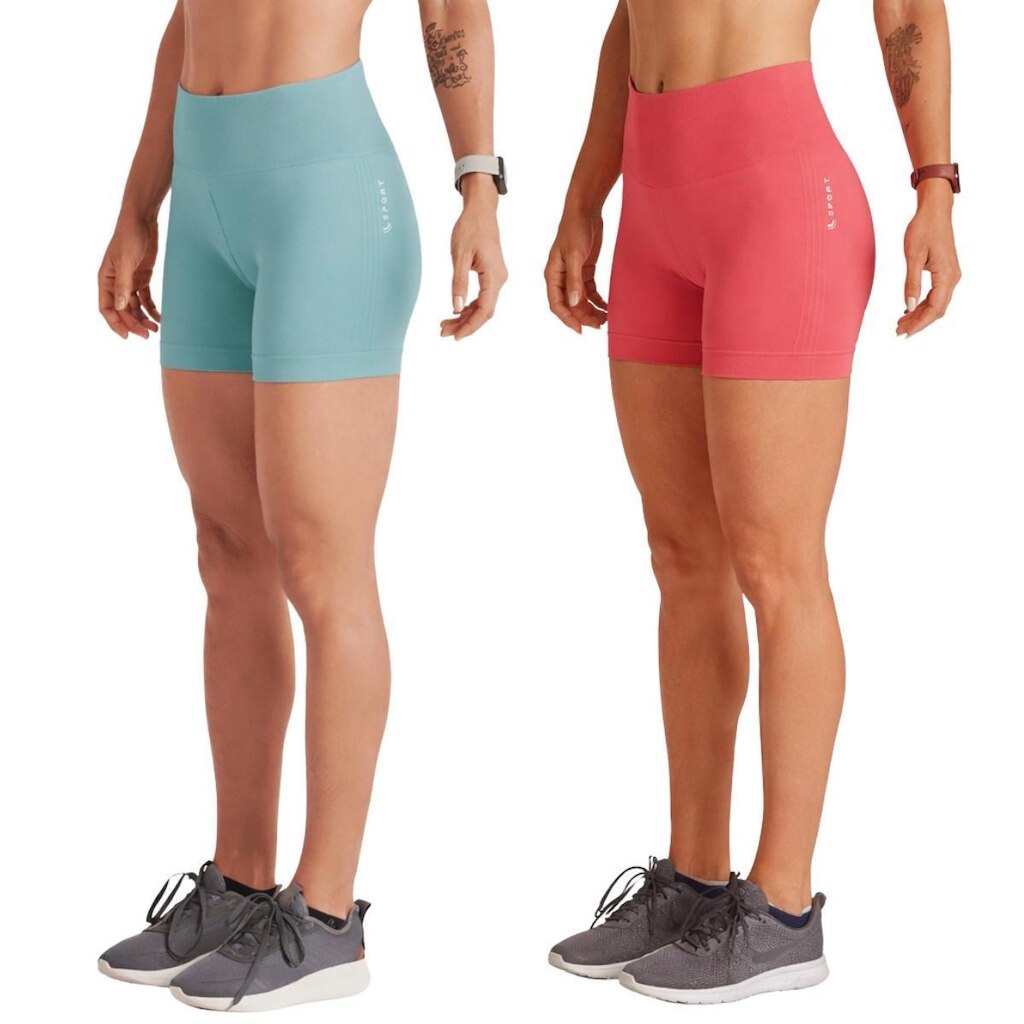 Kit 2 Shorts Lupo Basic Feminino Zero Transparência