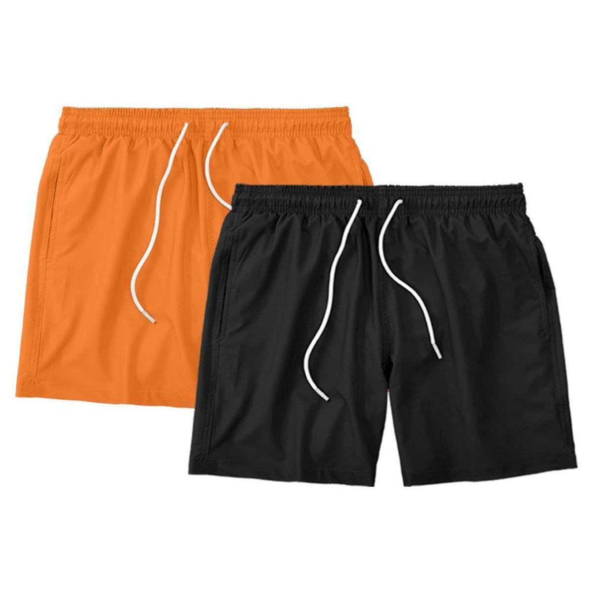 Kit 2 Shorts Masculino Liso Básico Bermuda Tactel Água Praia Treino Academia Corrida Menor preço em Kit 2 Shorts Masculino Liso Básico Bermuda Tactel Água Praia Treino Academia Corrida