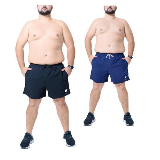 KIT 2 Shorts Plus Size Arraia Maori Bermuda Praia Mauricinho Masculino - Preto+Marinho é ruim? KIT 2 Shorts Plus Size Arraia Maori Bermuda Praia Mauricinho Masculino - Preto+Marinho é boa?