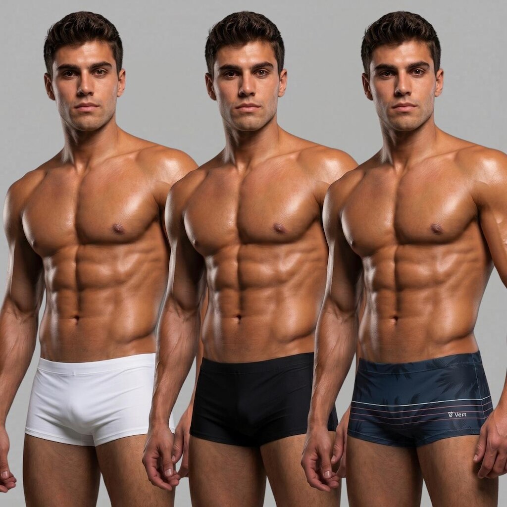 Kit 2 Sunga Boxer Lisa 1 Sunga Estampada Moda Praia Piscina
