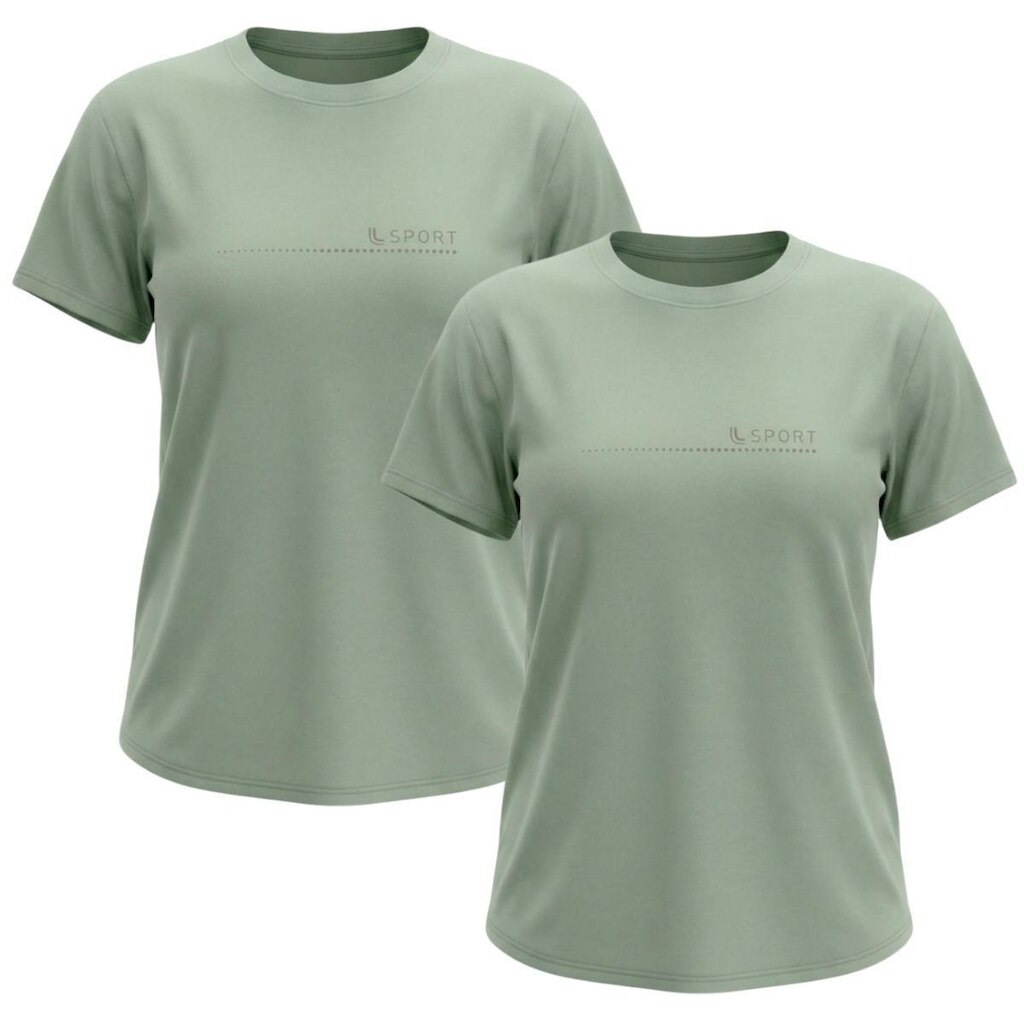 Kit 2 T-Shirt Lupo Poliamida Basic Feminina