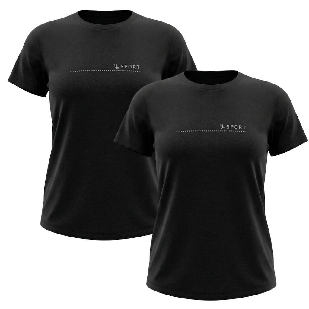 Kit 2 T-Shirts Feminina Lupo Proteção Solar UV