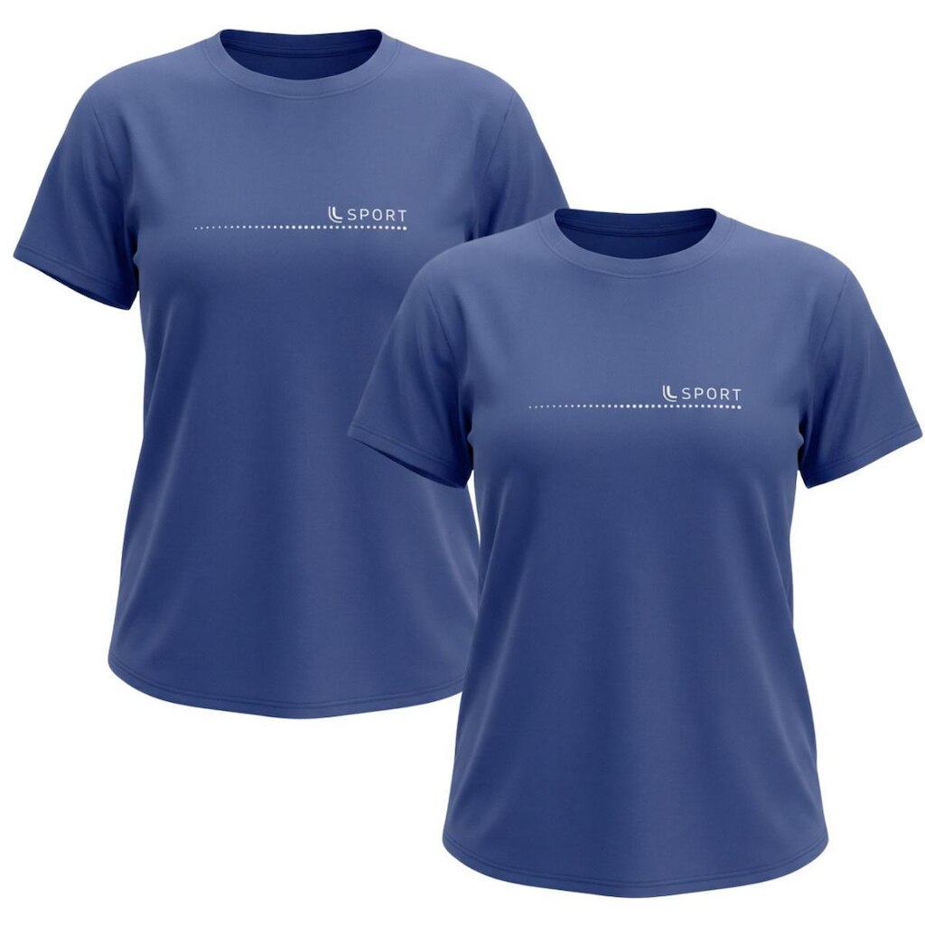 Kit 2 T-Shirts Feminina Lupo Proteção Solar UV