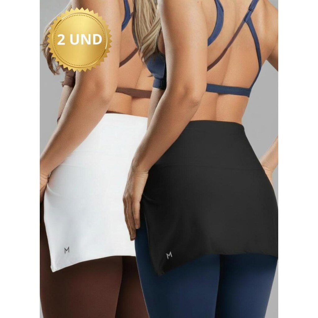 Kit 2 Tapa Bumbum Feminino Dupla Camada Com Faixa Para Amarrar Massam Fitness