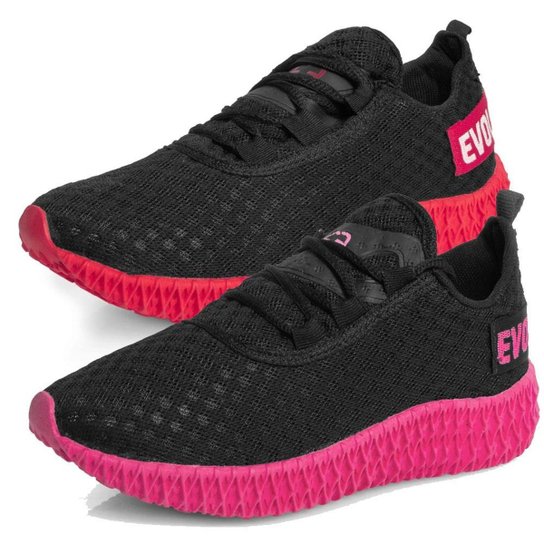 Kit 2 Tênis Boost Feminino Evoltenn Esportivo Colmeia - Vermelho+Rosa Menor preço em Kit 2 Tênis Boost Feminino Evoltenn Esportivo Colmeia - Vermelho+Rosa