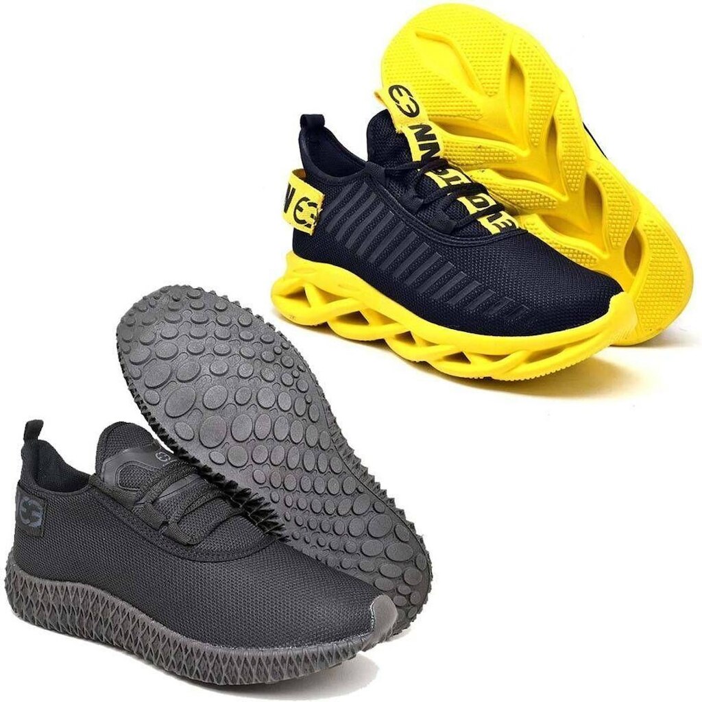 Kit 2 Tênis Caminhada Respiravel Confortavel Ultra Leve