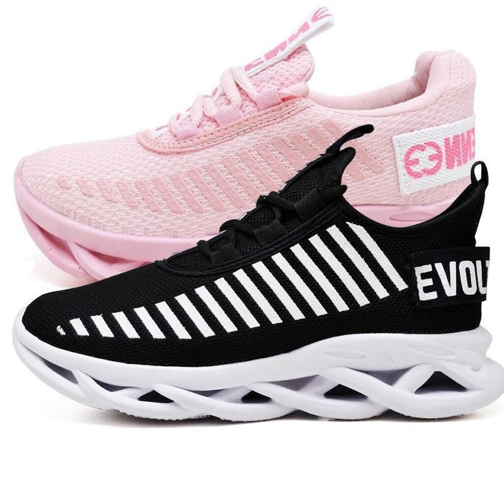 Kit 2 Tênis Easy Style Feminino Evoltenn Solado Trançado Moderno