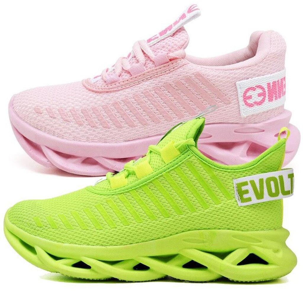 Kit 2 Tênis Easy Style Feminino Evoltenn Solado Trançado Moderno