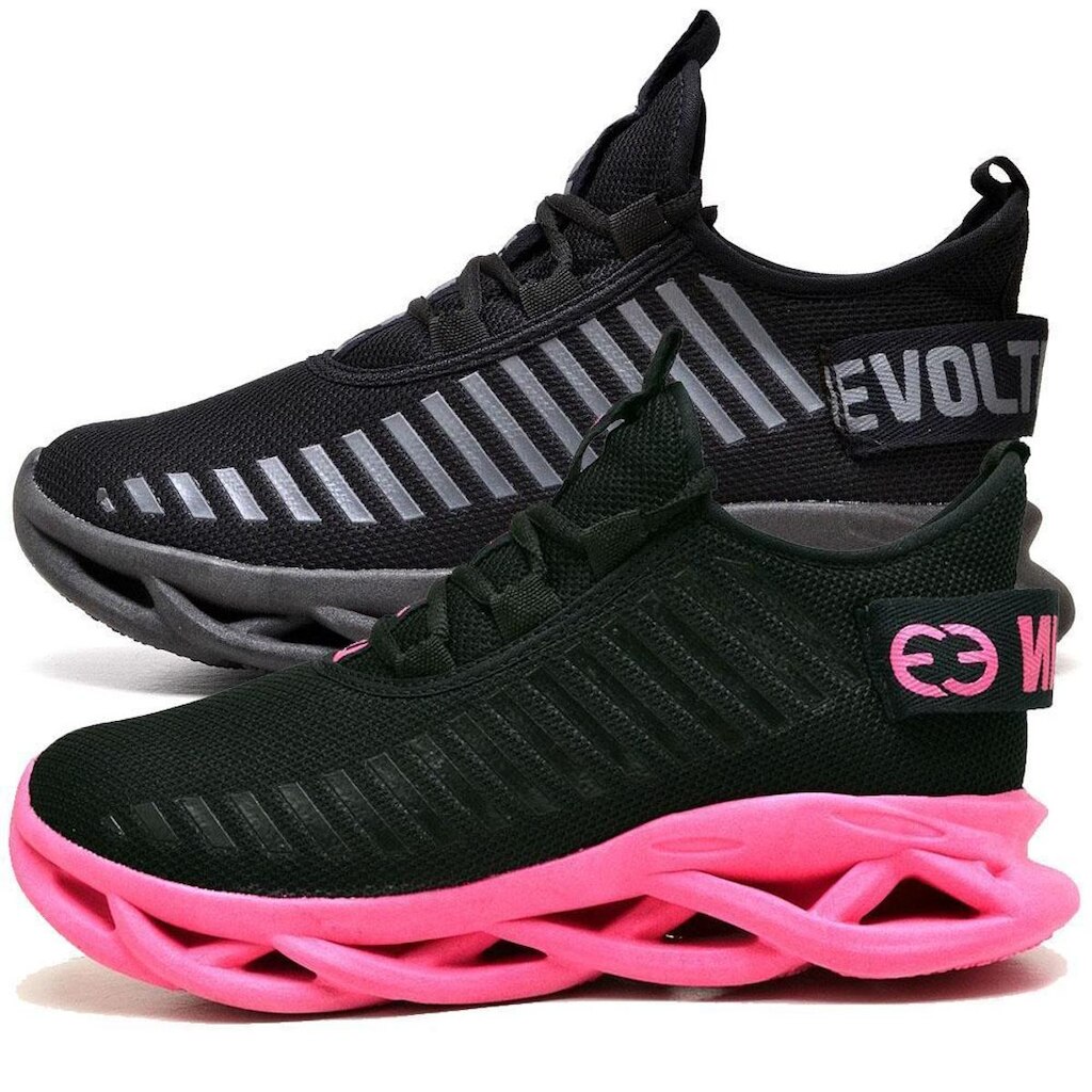 Kit 2 Tênis Easy Style Feminino Evoltenn Solado Trançado Moderno