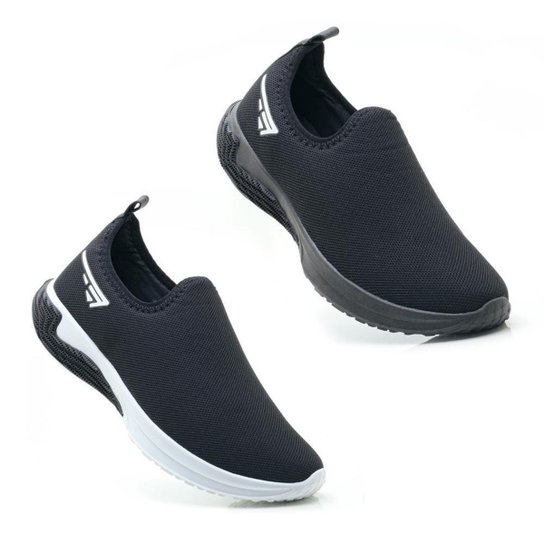 Kit 2 Tênis Esportivo Slip On Masculino Academia Fitness - Preto é ruim? Kit 2 Tênis Esportivo Slip On Masculino Academia Fitness - Preto é boa?