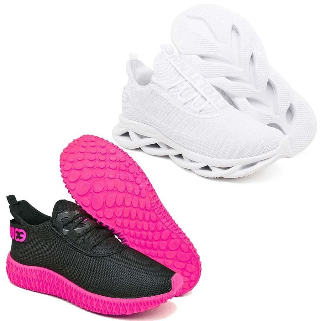 Kit 2 Tênis Feminino Evoltenn Easy Modelos Diferentes