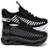 Kit 2 Tênis Infantil Menina Evoltenn Sola Trança Escolar - Branco+Preto