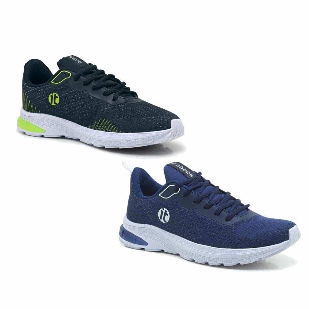 Kit Tênis Masculino Amortecedor Gel Academia Caminhada