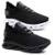Kit 2 Tênis Masculino de Academia Corrida Confortável - Cinza+Preto