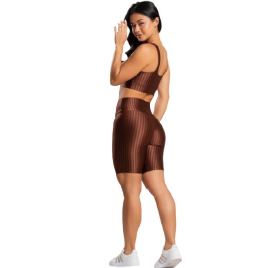 KIT 2 Tops e Bermuda New Zig 3D Serra e Mar Conjunto de Academia